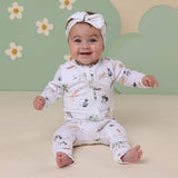 DOG PARK ORGANIC ZIP ROMPER