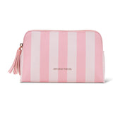 BLUSH STRIPE VANITY BAG - MEDIUM
