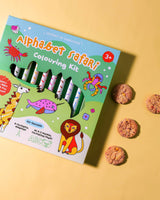 ALPHABET SAFARI COLOURING KIT