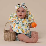 CITRUS SQUEEZE FRILL WATERPROOF BIB