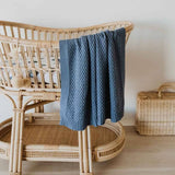 KNIT BABY BLANKET - RIVER