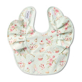 WHITE RABBIT FRILL WATERPROOF BIB