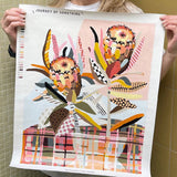 PAINT BY NUMBERS - 'TWO PROTEAS'