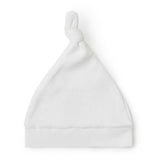 MILK RIBBED ORGANIC KNOTTED BEANIE