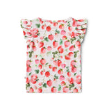 STRAWBERRY ORGANIC FRILL TEE