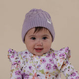 LAVENDER ORGANIC KNIT BEANIE