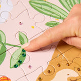 45 PC KIDS PUZZLE WITH GEMS - SLOTH