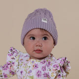 LAVENDER ORGANIC KNIT BEANIE