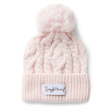 BLUSH PINK ORGANIC KNIT BEANIE