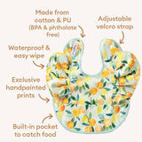 CITRUS SQUEEZE FRILL WATERPROOF BIB