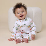 FARM ORGANIC ZIP ROMPER