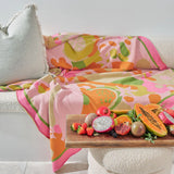 COTTON KNIT THROW - TUTTI FRUTTI