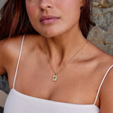 ATHENA LOCKET - GOLD & TIGERS EYE