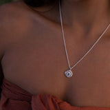 CHARA LOCKET - SILVER & MALACHITE