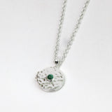 CHARA LOCKET - SILVER & MALACHITE