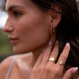 CORAL EARRINGS - GOLD