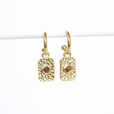 COURAGE EARRINGS - GOLD & TIGERS EYE