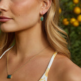 HOPE EARRINGS - GOLD & AFRICAN JADE