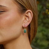 HOPE EARRINGS - GOLD & AFRICAN JADE