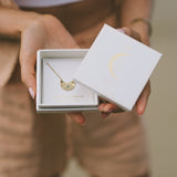 MOON BEAM NECKLACE - GOLD & GREEN AMAZONITE