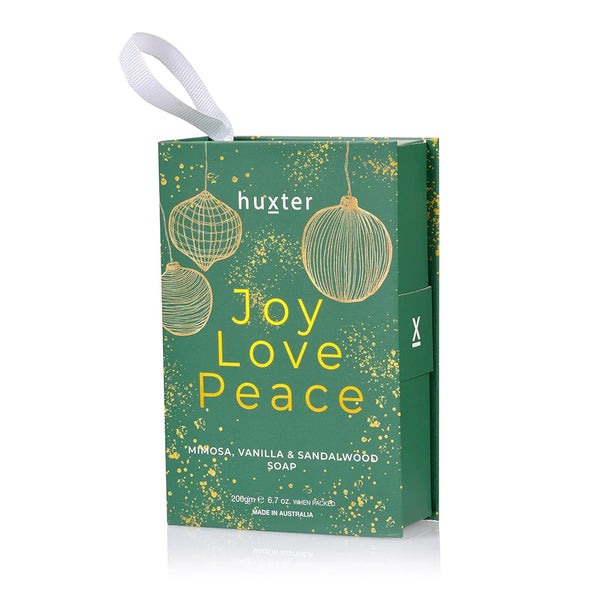 SOAP BOOK HANGING GIFT BOX 'JOY LOVE PEACE'