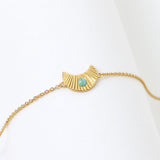 RAY OF LIGHT BRACELET - GOLD & GREEN AMAZONITE (Copy)