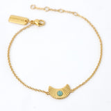 RAY OF LIGHT BRACELET - GOLD & GREEN AMAZONITE (Copy)