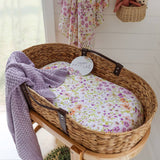 LAVENDER KNIT BABY BLANKET