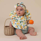 CITRUS SQUEEZE FRILL WATERPROOF BIB