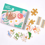 45 PC KIDS PUZZLE WITH GEMS - SLOTH