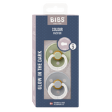 BIBS Glow Dummies Sage/Cloud Round 2 pack