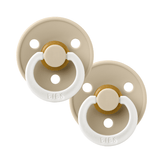 BIBS Glow Dummies Vanilla Round 2 pack