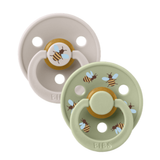 BIBS Studio Urban Garden Dummies Bumblebee Mushroom Mix 2 pack