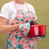 BLOSSOM BRANCHES LINEN APRON
