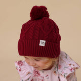 RASPBERRY ORGANIC KNIT BEANIE