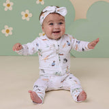DOG PARK ORGANIC ZIP ROMPER
