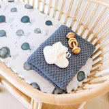 KNIT BABY BLANKET - RIVER