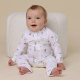 GARDEN FRIENDS ORGANIC ZIP ROMPER