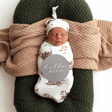 KOALA ORGANIC SWADDLE & BEANIE SET