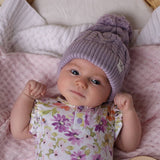 LAVENDER ORGANIC KNIT BEANIE