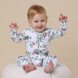 EUCALYPT ORGANIC ZIP ROMPER