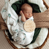 TURTLE ORGANIC STRETCH WRAP & BEANIE SET