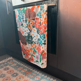 FLORAL WOMBAT TEA TOWEL