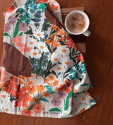 FLORAL WOMBAT TEA TOWEL