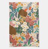 FLORAL WOMBAT TEA TOWEL