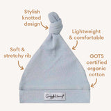 ZEN RIBBED ORGANIC KNOTTED BEANIE