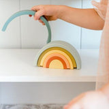 SILICONE RAINBOW STACKER - BLUEBERRY