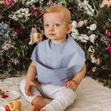SNUGGLE BIB - SKY BLUE - WATERPROOF