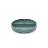 SILICONE DIVIDED PLATE & SPOON - OCEAN