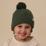 OLIVE ORGANIC KNIT BEANIE